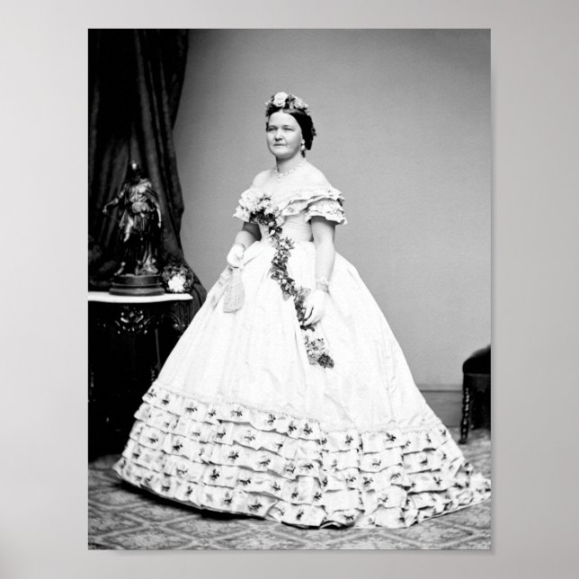 Póster Mary Todd Lincoln Standing Retrato (Frente)