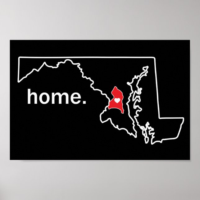Póster Maryland Home County poster - Prince George's Co. (Frente)