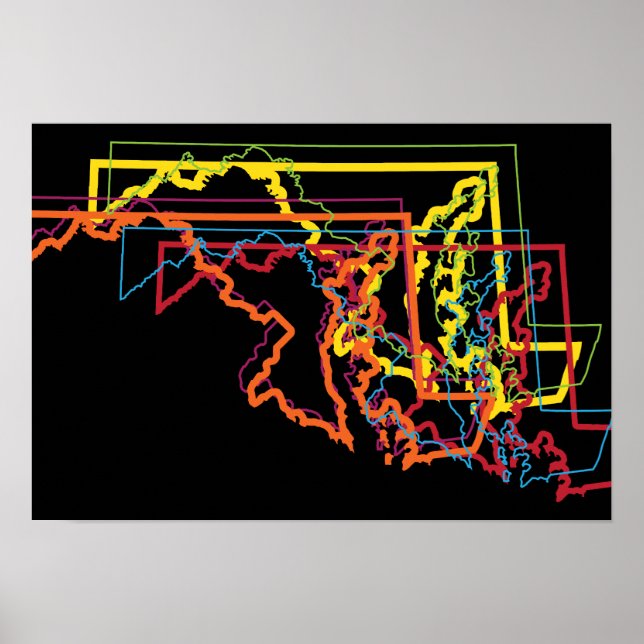 Póster maryland pride blur (Frente)