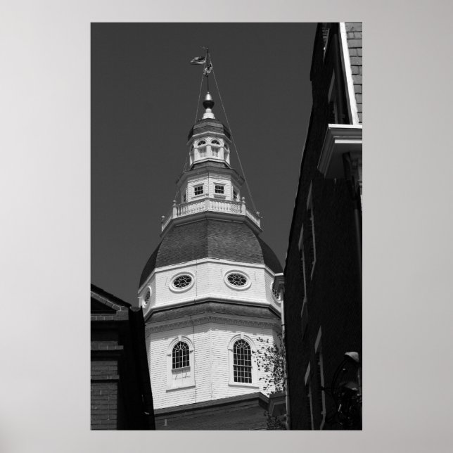Póster Maryland State House-Annapolis Mary (Frente)