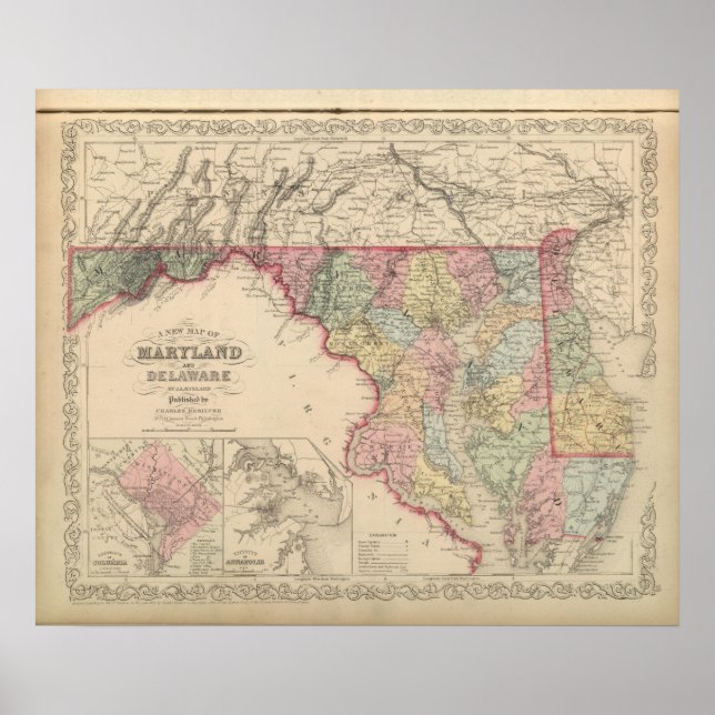Póster Maryland y Delaware 2 (Frente)