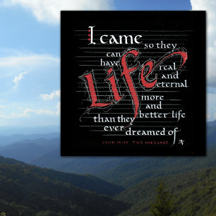 Póster MÁS ABUNDANTE VIDA REAL Y MEJOR Poster