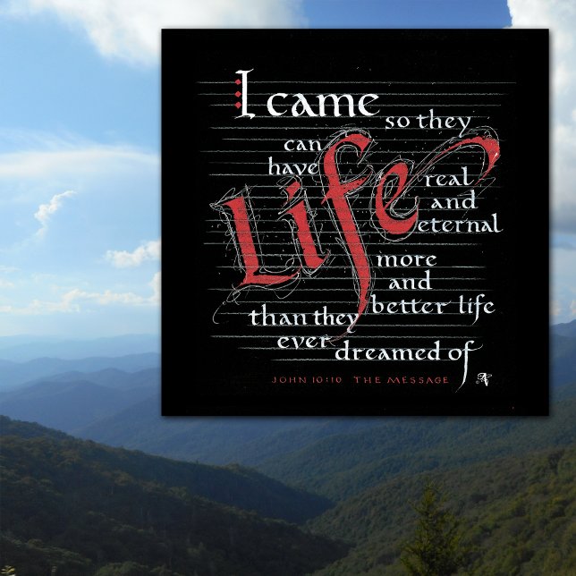 Póster MÁS ABUNDANTE VIDA REAL Y MEJOR Poster (Subido por el creador)