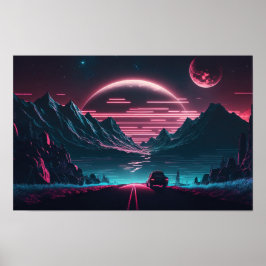 Póster Más allá de la neón: Carreras en el futuro