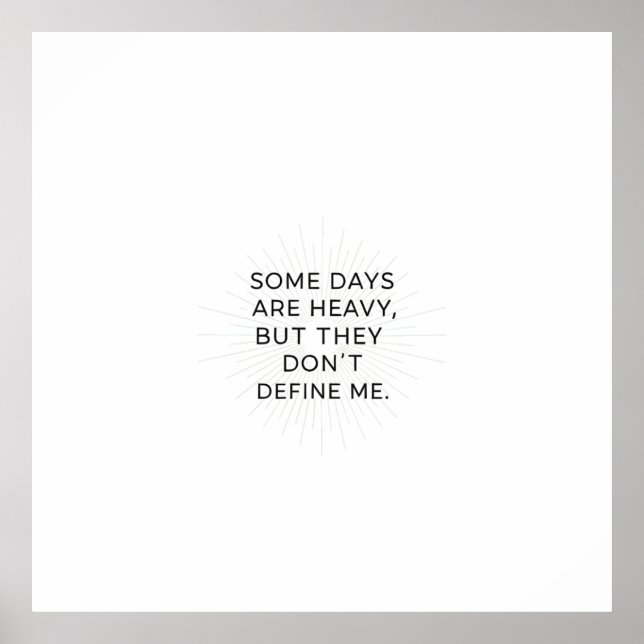 Póster Más allá de los días difíciles (Frente)