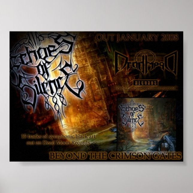 Póster Más allá del poster de las puertas de Crimson (Frente)