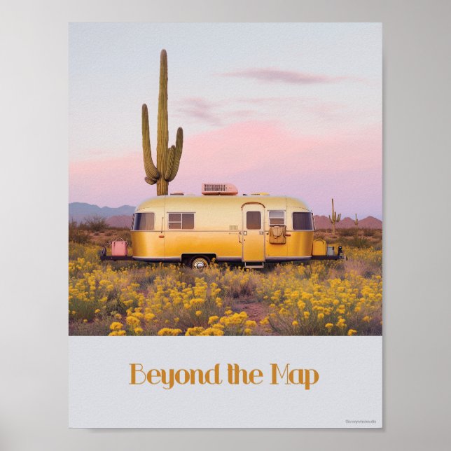 Póster Más allá del Poster del mapa (Frente)