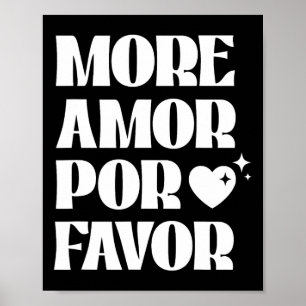 Póster Más Amor Por Favor' Amor Retro Estética de San Val