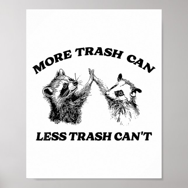 Póster Más basura Puede Menos Basura No Puede Funsión div (Frente)
