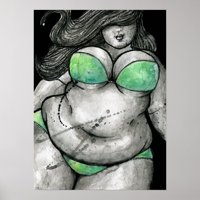 Póster Más belleza de tamaño (Frente)