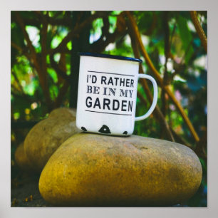 Póster Más Bien Estar En Mi Novedad De Jardín Divertido