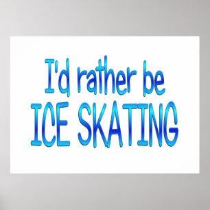 Póster Más bien hacer patinaje sobre hielo