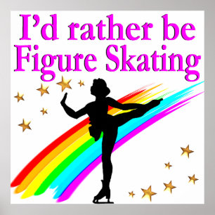 PÓSTER MÁS BIEN SER PATINAJE FIGURO