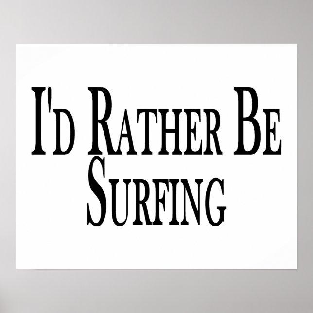 Póster Más bien ser surf (Frente)