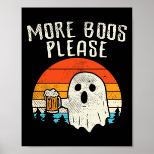 Póster Más Boys Por Favor Ghost Beer Retro Drinki Hallowe