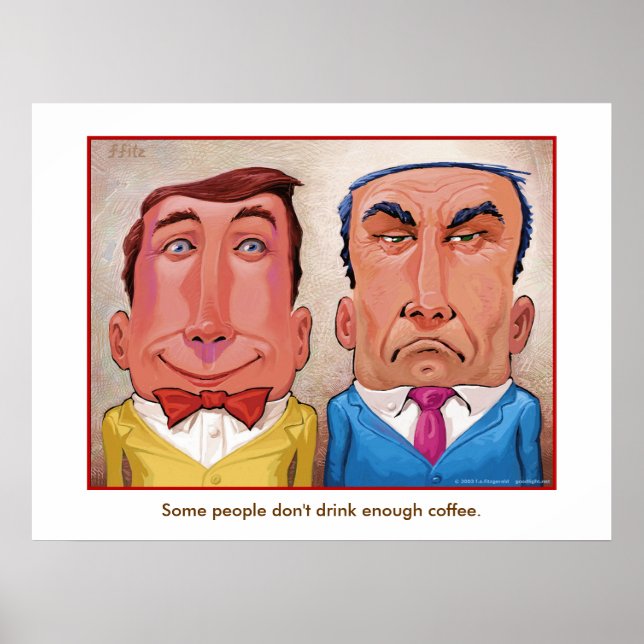 Póster ¿Más café? (Frente)