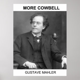 Póster Más Campana - Gustav Mahler