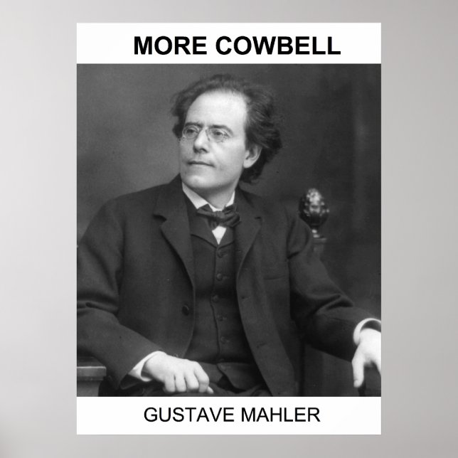 Póster Más Campana - Gustav Mahler (Frente)