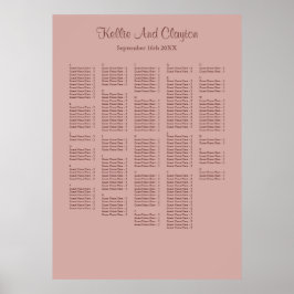 Póster Más de 250 Rosas de canela Sencilla de asientos Bo