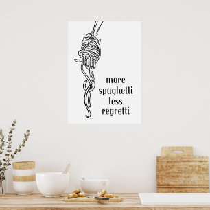 Póster Más espaguetis menos arrepentido