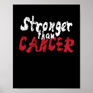 Póster Más fuerte que la enfermedad química del cáncer