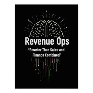Póster Más inteligente que las ventas y las finanzas: ope