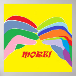 Póster MÁS lenguaje de Rótulo americano