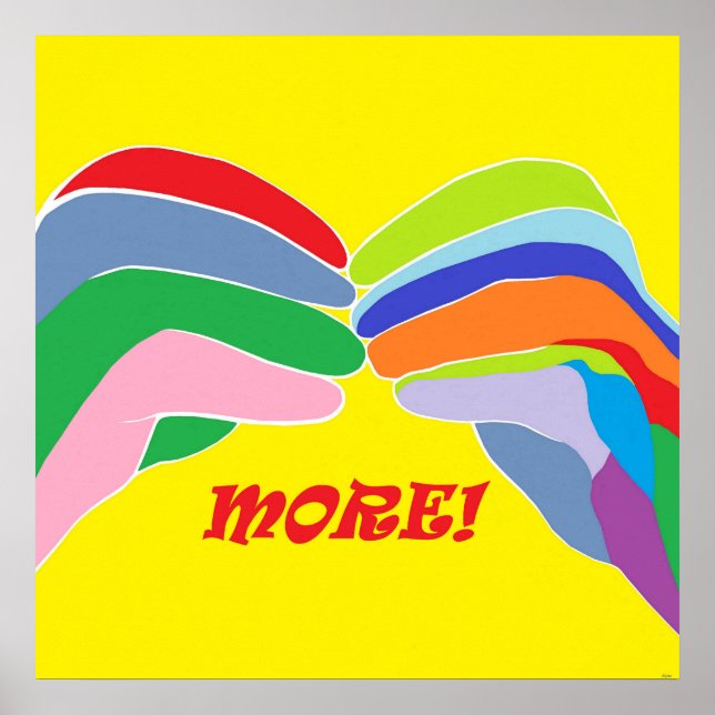 Póster MÁS lenguaje de Rótulo americano (Frente)