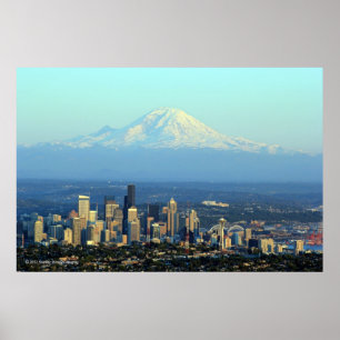 Póster Más lluvioso más allá de Seattle