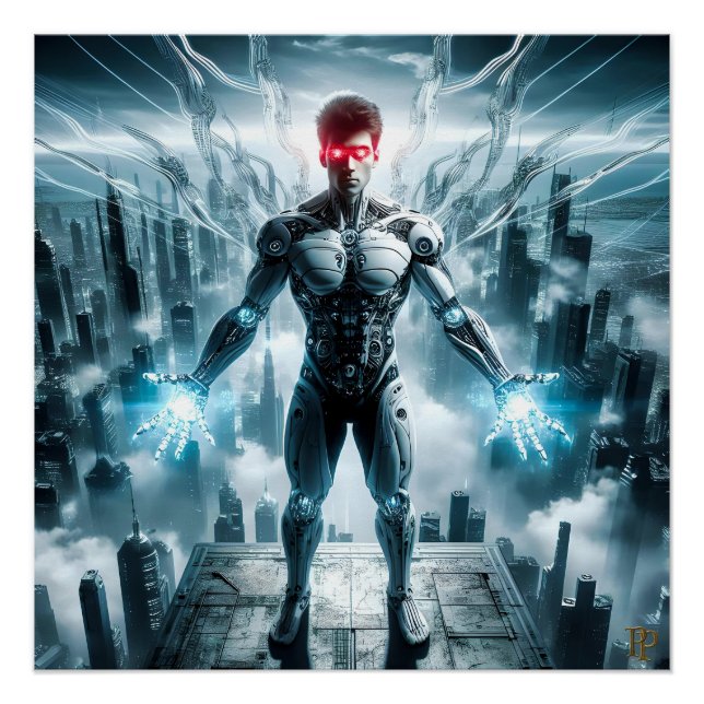 Póster Más máquina que hombre (Anverso)