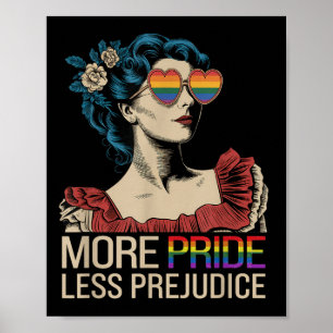 Póster Más Orgullo Menos Prejuicio Mes De Orgullo Lgbtq