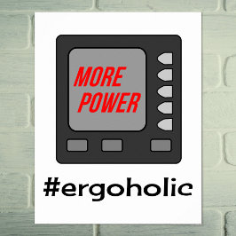 Póster Más poder divertido de la motivación de la potenci