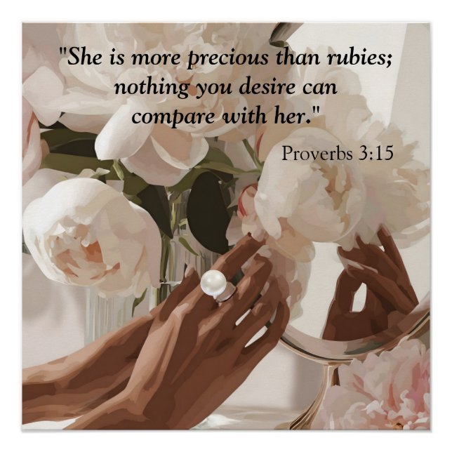 Póster "Más Precioso que las Rubíes" (Anverso)