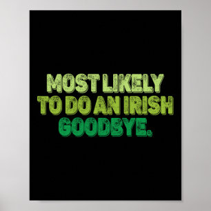 Póster Más Probable De Hacer Un Adiós Irlandés 2 