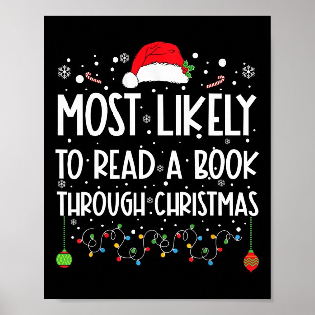 Póster Más Probable De Leer Un Libro Que Coincida Con La  (Frente)