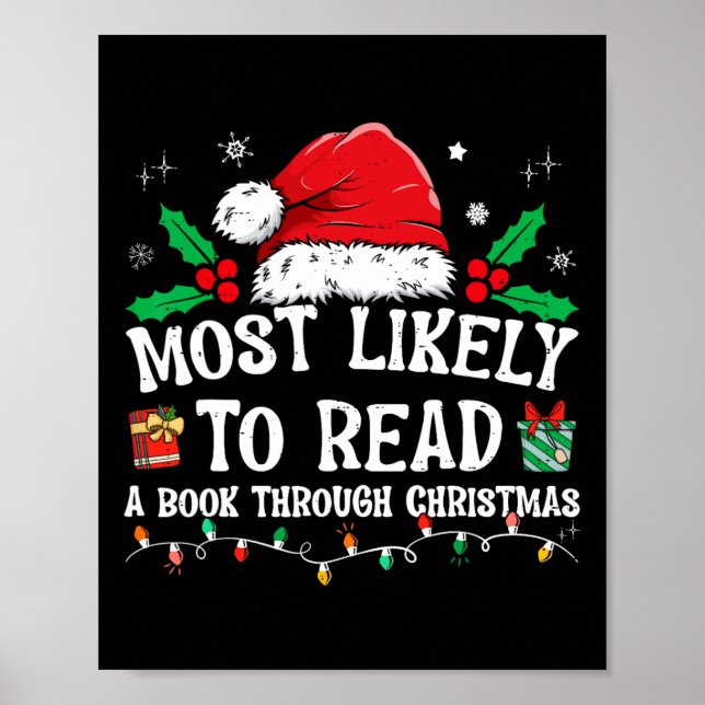 Póster Más Probable De Leer Un Libro Que Coincida Con La  (Frente)