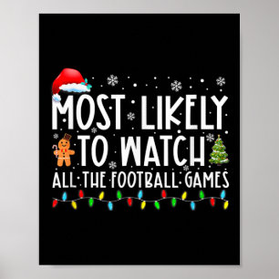 Póster Más Probable De Ver Todos Los Juegos De Fútbol Nav