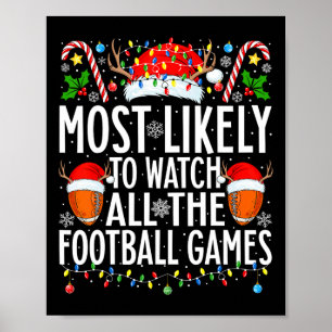 Póster Más Probable De Ver Todos Los Partidos De Fútbol E
