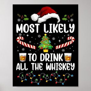 Póster Más Probable Que Beba Todo El Whisky Familia Navid