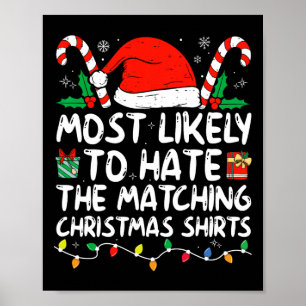 Póster Más Probable Que Odien A La Familia Navidades Paja