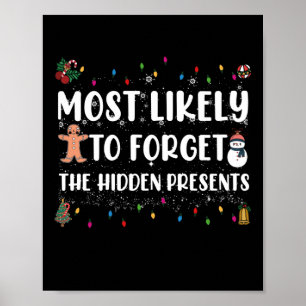 Póster Más Probable Que Olvide Los Regalos Ocultos De La 