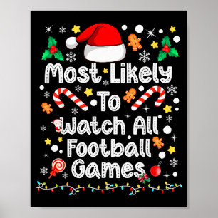 Póster Más Probable Ver Todos Los Juegos De Fútbol Famili