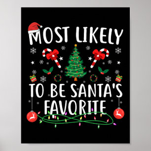Póster Más probables navidades familiares favoritas de Sa