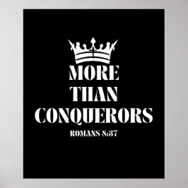 Póster Más que conquistadores - Romanos 8:37