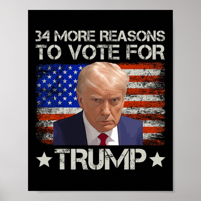 Póster Más Razones Para Votar Por Trump (Frente)