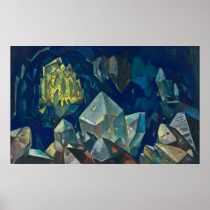Póster Más sagrado, tesoro de las montañas de Roerich