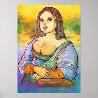 Póster Más tamaño Monalisa