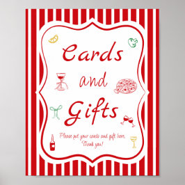 Póster Más tarjetas de ducha de novia y regalos