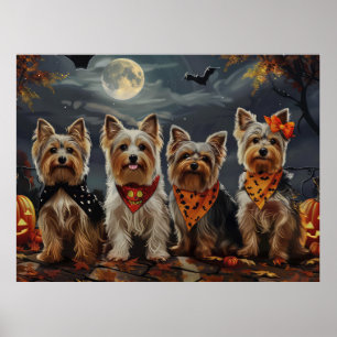 Póster Más Terrier Halloween Spooky