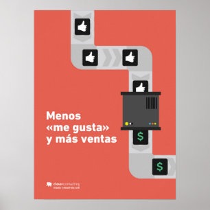 Póster Más ventas con descuento